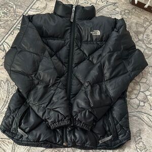 The North Face Black Puffer Jacket (girls size 10)
